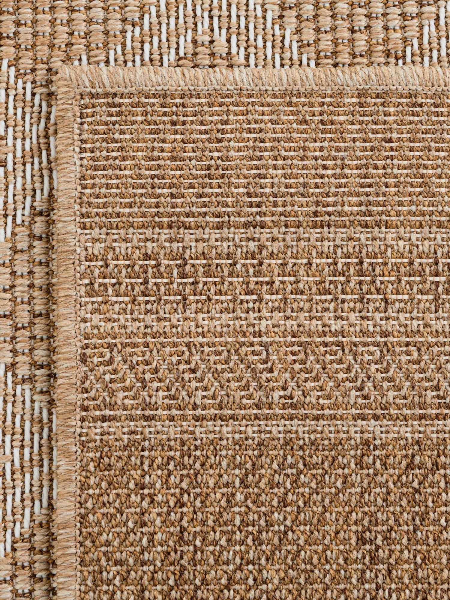 Natural 5' 1 x 8' Outdoor Trellis Rectangle Area Rug Weather Resistant for Patio, Deck, Terrace, Balcony, Porch Geometric Design Water Safe Outside Carpet for Sale at Rug Engine