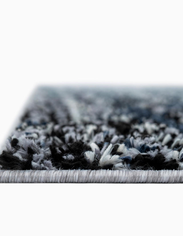 Blue and Gray 5' 3 x 8' Tucson Rectangle Area Rug 100% Polyester Unique Modern Carpet for Dining Rooms, Living Room, Bedrooms, Office Space for Sale at Rug Engine