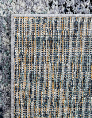 Blue and Gray 9' x 12' Tucson Rectangle Area Rug 100% Polyester Unique Modern Carpet for Dining Rooms, Living Room, Bedrooms, Office Space for Sale at Rug Engine