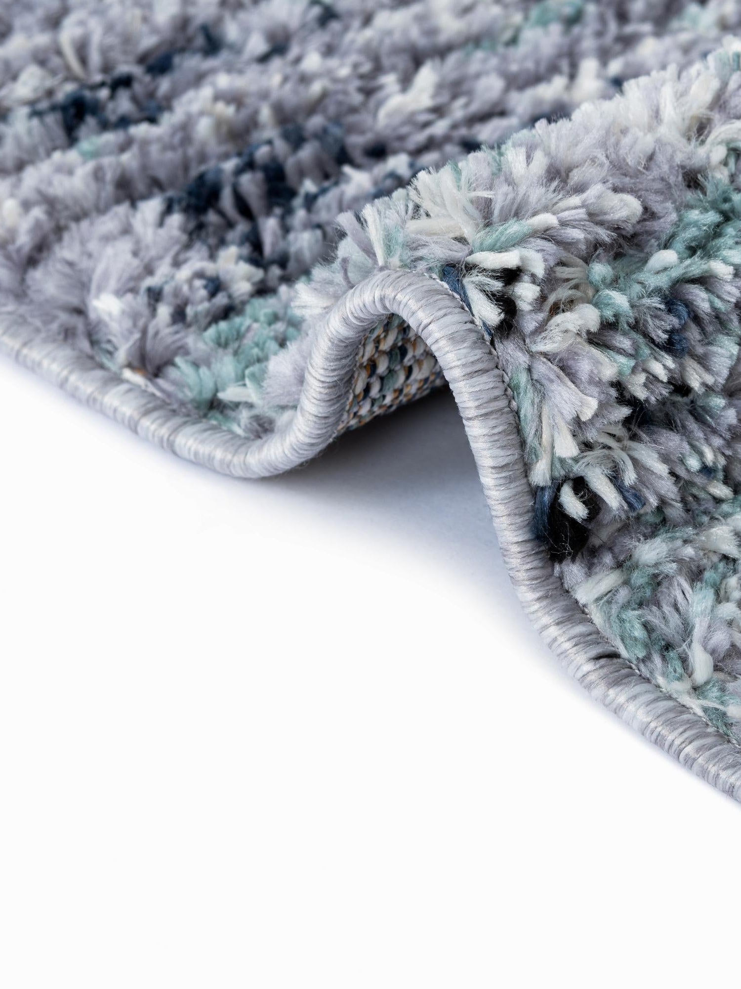 Blue and Gray 7' 10 x 10' Tucson Rectangle Area Rug 100% Polyester Unique Modern Carpet for Dining Rooms, Living Room, Bedrooms, Office Space for Sale at Rug Engine
