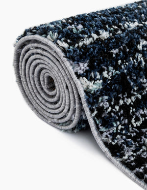 Blue and Gray 5' 3 x 8' Tucson Rectangle Area Rug 100% Polyester Unique Modern Carpet for Dining Rooms, Living Room, Bedrooms, Office Space for Sale at Rug Engine