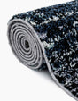 Blue and Gray 5' 3 x 8' Tucson Rectangle Area Rug 100% Polyester Unique Modern Carpet for Dining Rooms, Living Room, Bedrooms, Office Space for Sale at Rug Engine