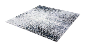 Blue and Gray 6' 1 x 6' 1 Tucson Square Area Rug 100% Polyester Unique Modern Carpet for Dining Rooms, Living Room, Bedrooms, Office Space for Sale at Rug Engine