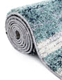Gray and Ivory 7' 10 x 7' 10 Tucson Round Area Rug 100% Polyester Unique Modern Carpet for Dining Rooms, Living Room, Bedrooms, Office Space for Sale at Rug Engine