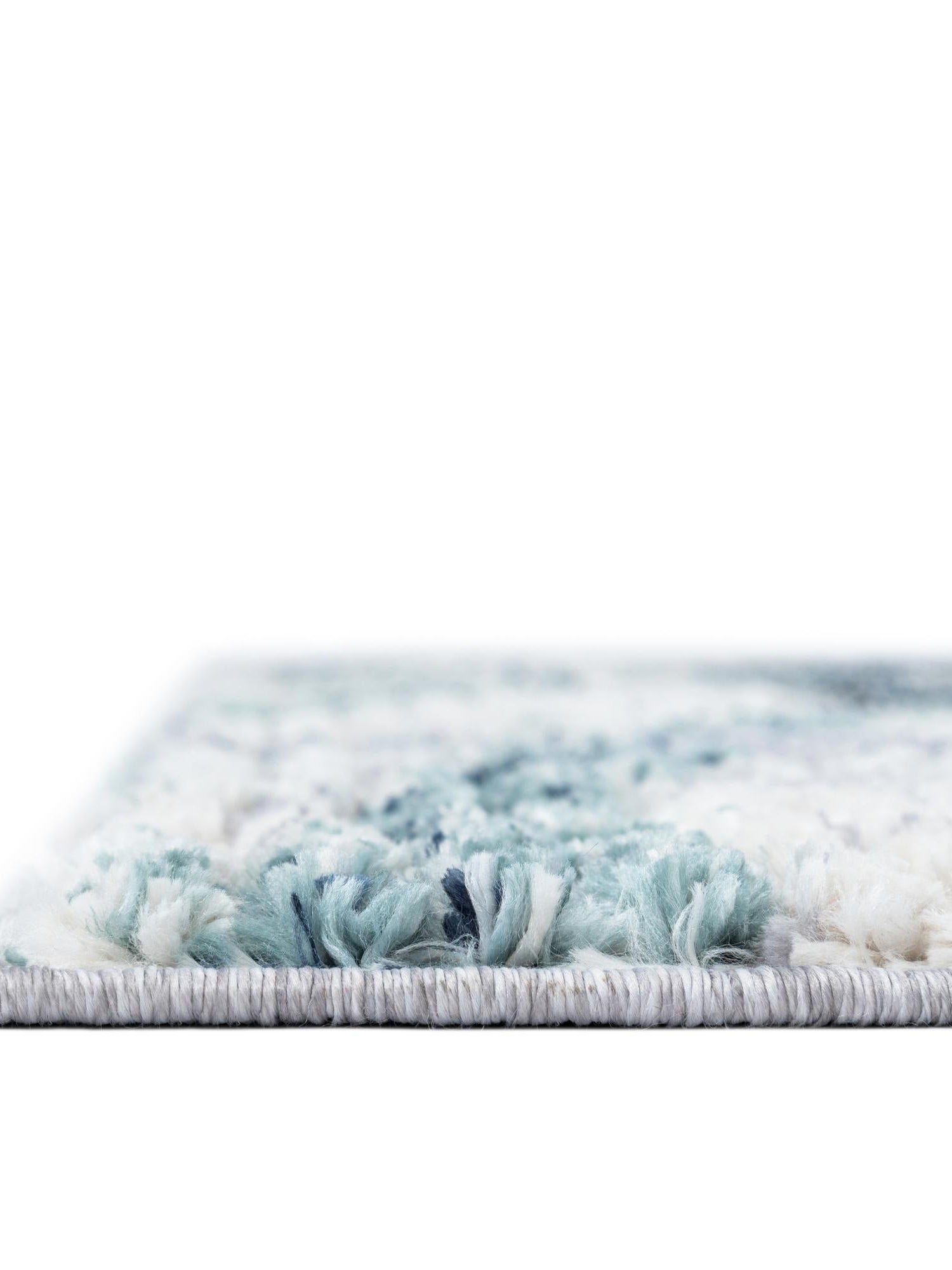 Gray and Ivory 2' 7 x 12' Tucson Runner Area Rug 100% Polyester Unique Modern Carpet for Dining Rooms, Living Room, Bedrooms, Office Space for Sale at Rug Engine