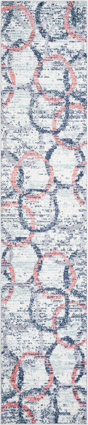 Ivory 2' 7 x 12' Tucson Runner Area Rug 100% Polyester Unique Modern Carpet for Dining Rooms, Living Room, Bedrooms, Office Space for Sale at Rug Engine