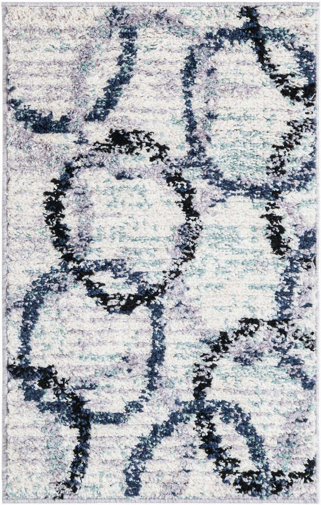 Ivory 2' x 3' 1 Tucson Rectangle Area Rug 100% Polyester Unique Modern Carpet for Dining Rooms, Living Room, Bedrooms, Office Space for Sale at Rug Engine