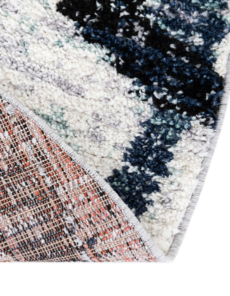 Ivory 7' 10 x 7' 10 Tucson Round Area Rug 100% Polyester Unique Modern Carpet for Dining Rooms, Living Room, Bedrooms, Office Space for Sale at Rug Engine