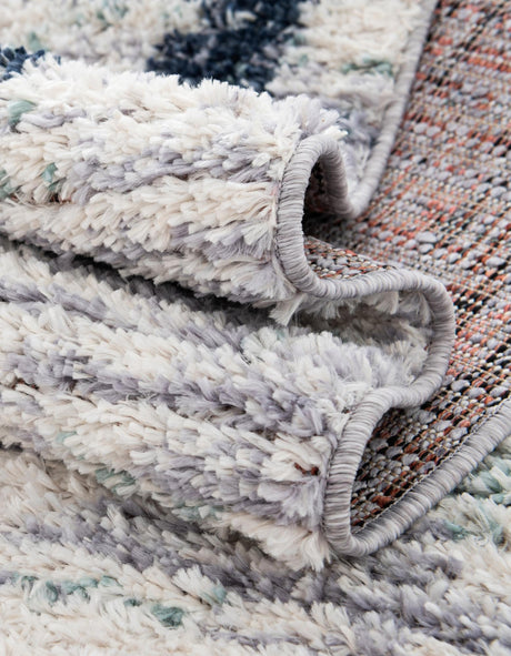 Ivory 2' x 8' Tucson Runner Area Rug 100% Polyester Unique Modern Carpet for Dining Rooms, Living Room, Bedrooms, Office Space for Sale at Rug Engine