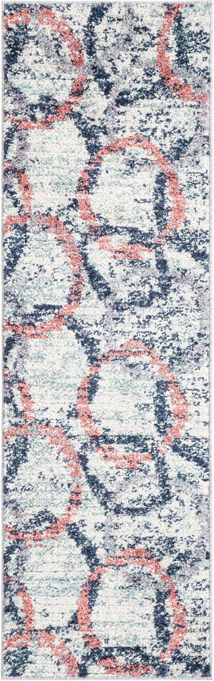 Ivory 2' x 6' 1 Tucson Runner Area Rug 100% Polyester Unique Modern Carpet for Dining Rooms, Living Room, Bedrooms, Office Space for Sale at Rug Engine