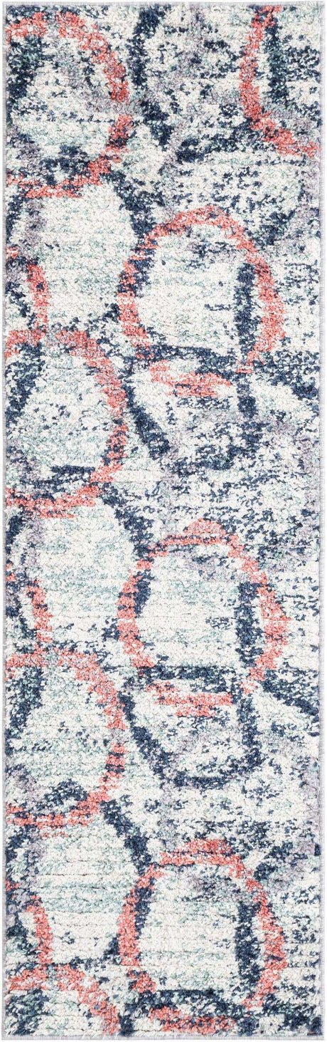 Ivory 2' x 6' 1 Tucson Runner Area Rug 100% Polyester Unique Modern Carpet for Dining Rooms, Living Room, Bedrooms, Office Space for Sale at Rug Engine