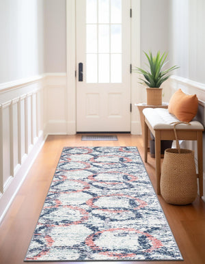 Ivory 2' x 6' 1 Tucson Runner Area Rug 100% Polyester Unique Modern Carpet for Dining Rooms, Living Room, Bedrooms, Office Space for Sale at Rug Engine