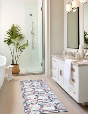 Ivory 2' x 6' 1 Tucson Runner Area Rug 100% Polyester Unique Modern Carpet for Dining Rooms, Living Room, Bedrooms, Office Space for Sale at Rug Engine