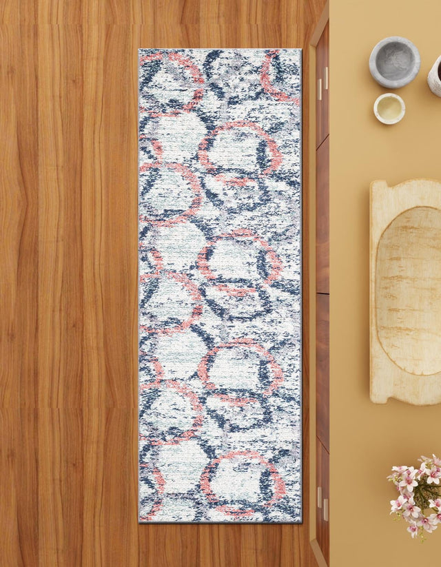 Ivory 2' x 6' 1 Tucson Runner Area Rug 100% Polyester Unique Modern Carpet for Dining Rooms, Living Room, Bedrooms, Office Space for Sale at Rug Engine