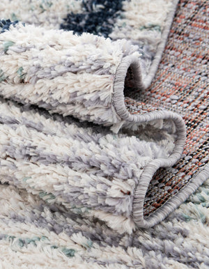 Ivory 2' 7 x 12' Tucson Runner Area Rug 100% Polyester Unique Modern Carpet for Dining Rooms, Living Room, Bedrooms, Office Space for Sale at Rug Engine