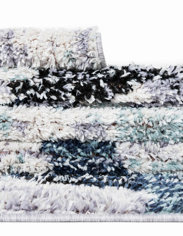 Ivory 2' 7 x 12' Tucson Runner Area Rug 100% Polyester Unique Modern Carpet for Dining Rooms, Living Room, Bedrooms, Office Space for Sale at Rug Engine
