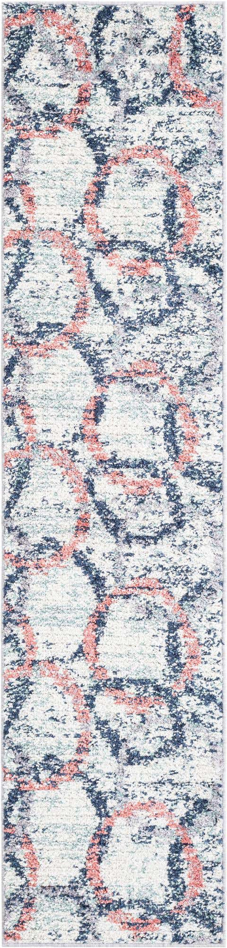 Ivory 2' x 8' Tucson Runner Area Rug 100% Polyester Unique Modern Carpet for Dining Rooms, Living Room, Bedrooms, Office Space for Sale at Rug Engine