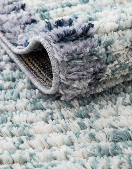Blue and Gray 2' x 3' 1 Tucson Rectangle Area Rug 100% Polyester Unique Modern Carpet for Dining Rooms, Living Room, Bedrooms, Office Space for Sale at Rug Engine