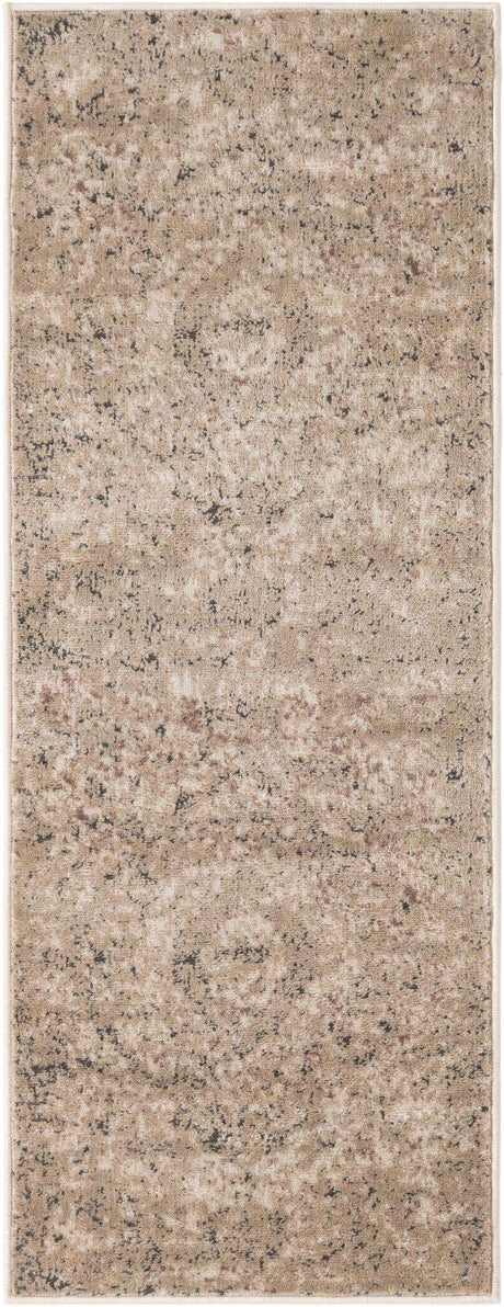 Beige 2' x 5' 3 Portland Runner Area Rug 85% Polypropylene & 15% Polyester Vintage Distressed Traditional Carpet for Home Decor for Sale at Rug Engine