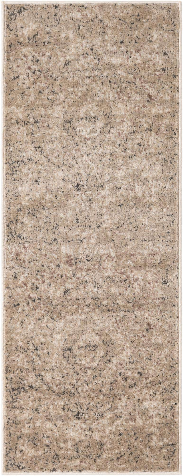 Beige 2' x 5' 3 Portland Runner Area Rug 85% Polypropylene & 15% Polyester Vintage Distressed Traditional Carpet for Home Decor for Sale at Rug Engine