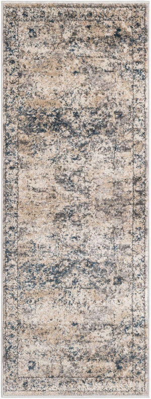 Gray 2' x 5' 3 Portland Runner Area Rug 85% Polypropylene & 15% Polyester Vintage Distressed Traditional Carpet for Home Decor for Sale at Rug Engine