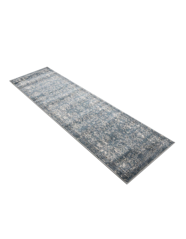 Blue 2' x 7' 1 Portland Runner Area Rug 85% Polypropylene & 15% Polyester Vintage Distressed Traditional Carpet for Home Decor for Sale at Rug Engine