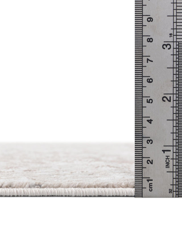 Beige 5' 3 x 5' 3 Portland Octagon Area Rug 85% Polypropylene & 15% Polyester Vintage Distressed Traditional Carpet for Home Decor for Sale at Rug Engine