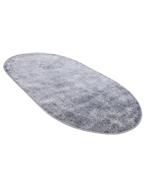 Gray 4' 1 x 6' 1 Portland Oval Area Rug 85% Polypropylene & 15% Polyester Vintage Distressed Traditional Carpet for Home Decor for Sale at Rug Engine