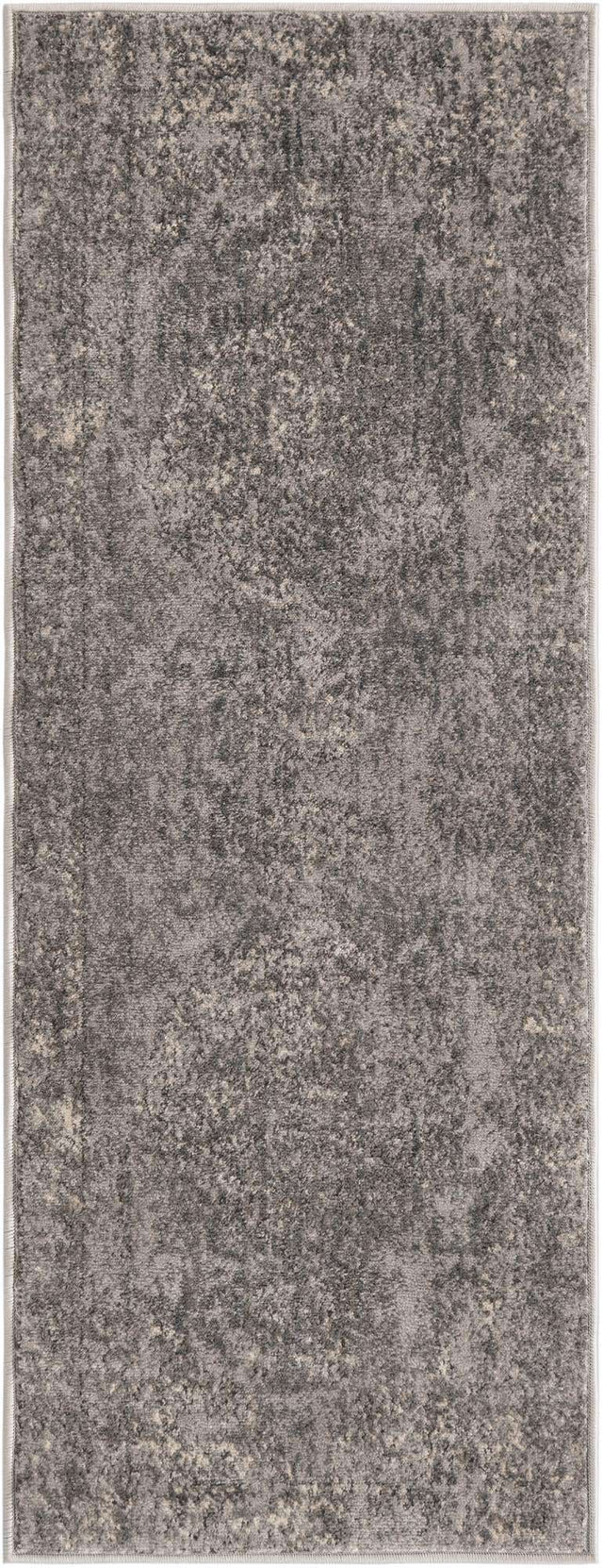 Gray 2' x 5' 3 Portland Runner Area Rug 85% Polypropylene & 15% Polyester Vintage Distressed Traditional Carpet for Home Decor for Sale at Rug Engine