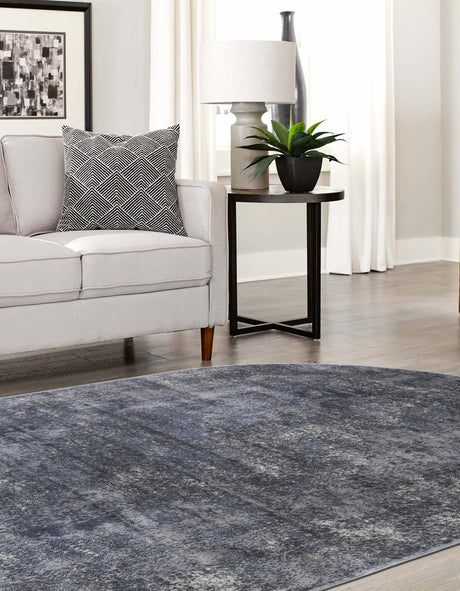 Gray 3' 1 x 5' 3 Portland Oval Area Rug 85% Polypropylene & 15% Polyester Vintage Distressed Traditional Carpet for Home Decor for Sale at Rug Engine