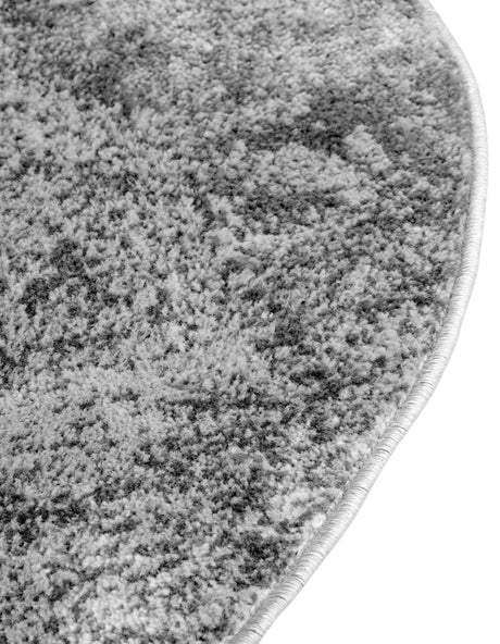 Gray 5' 3 x 8' Portland Oval Area Rug 85% Polypropylene & 15% Polyester Vintage Distressed Traditional Carpet for Home Decor for Sale at Rug Engine