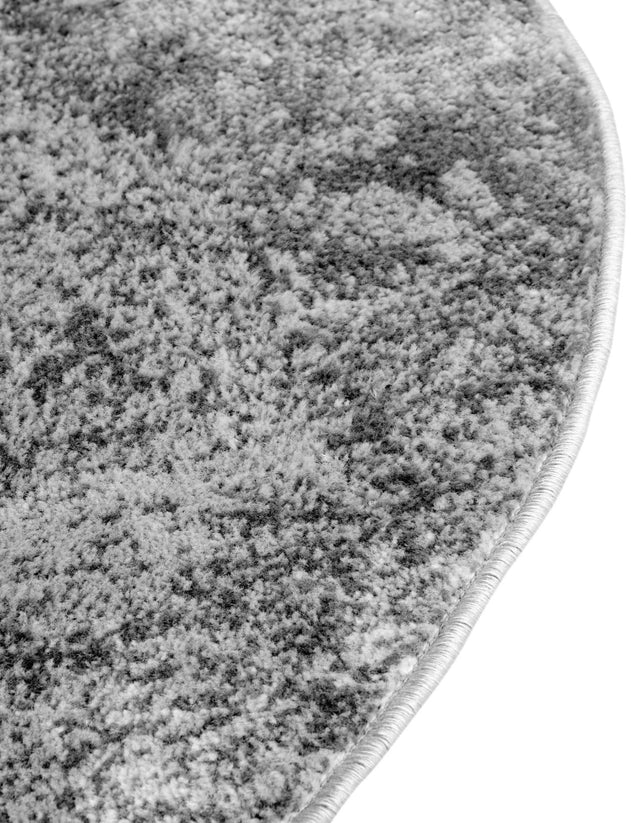 Gray 5' 3 x 8' Portland Oval Area Rug 85% Polypropylene & 15% Polyester Vintage Distressed Traditional Carpet for Home Decor for Sale at Rug Engine