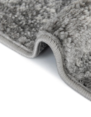 Gray 7' 10 x 10' Portland Oval Area Rug 85% Polypropylene & 15% Polyester Vintage Distressed Traditional Carpet for Home Decor for Sale at Rug Engine