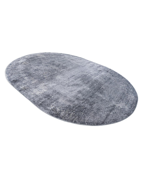 Gray 7' 10 x 10' Portland Oval Area Rug 85% Polypropylene & 15% Polyester Vintage Distressed Traditional Carpet for Home Decor for Sale at Rug Engine
