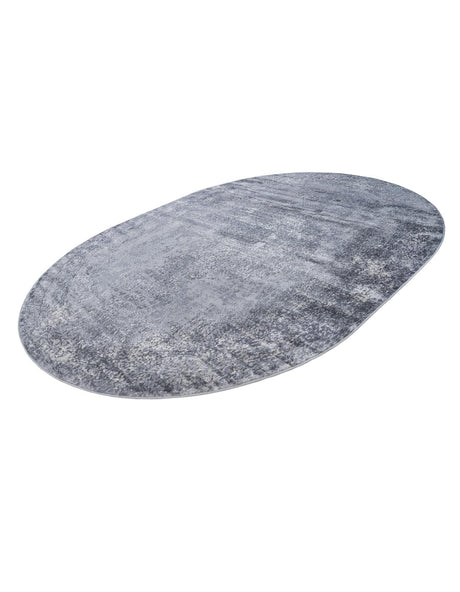 Gray 7' 10 x 10' Portland Oval Area Rug 85% Polypropylene & 15% Polyester Vintage Distressed Traditional Carpet for Home Decor for Sale at Rug Engine