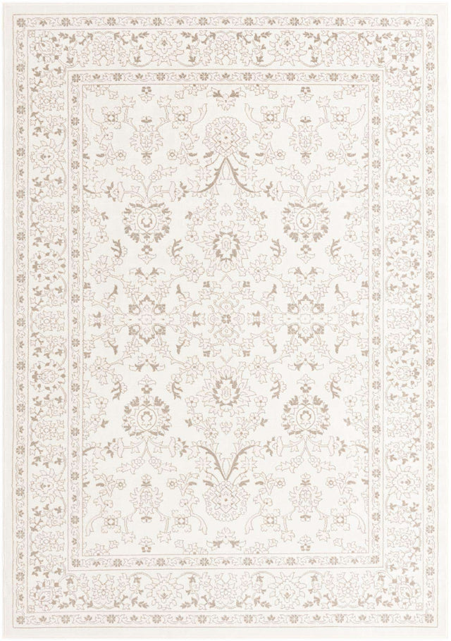 Ivory 7' 10 x 11' Charlotte Rectangle Area Rug 100% Polypropylene With Jute Backing Traditional Classical Durable Carpet for Living Dining Office Rooms for Sale at Rug Engine