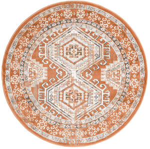 Terracotta 4' 1 x 4' 1 Charlotte Round Area Rug 100% Polypropylene With Jute Backing Traditional Classical Durable Carpet for Living Dining Office Rooms for Sale at Rug Engine