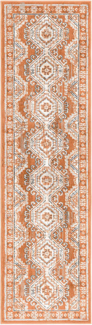 Terracotta 2' x 7' 1 Charlotte Runner Area Rug 100% Polypropylene With Jute Backing Traditional Classical Durable Carpet for Living Dining Office Rooms for Sale at Rug Engine