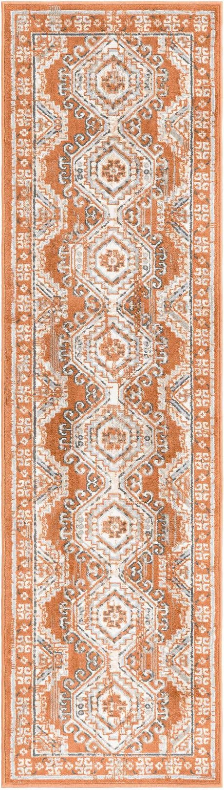 Terracotta 2' x 7' 1 Charlotte Runner Area Rug 100% Polypropylene With Jute Backing Traditional Classical Durable Carpet for Living Dining Office Rooms for Sale at Rug Engine