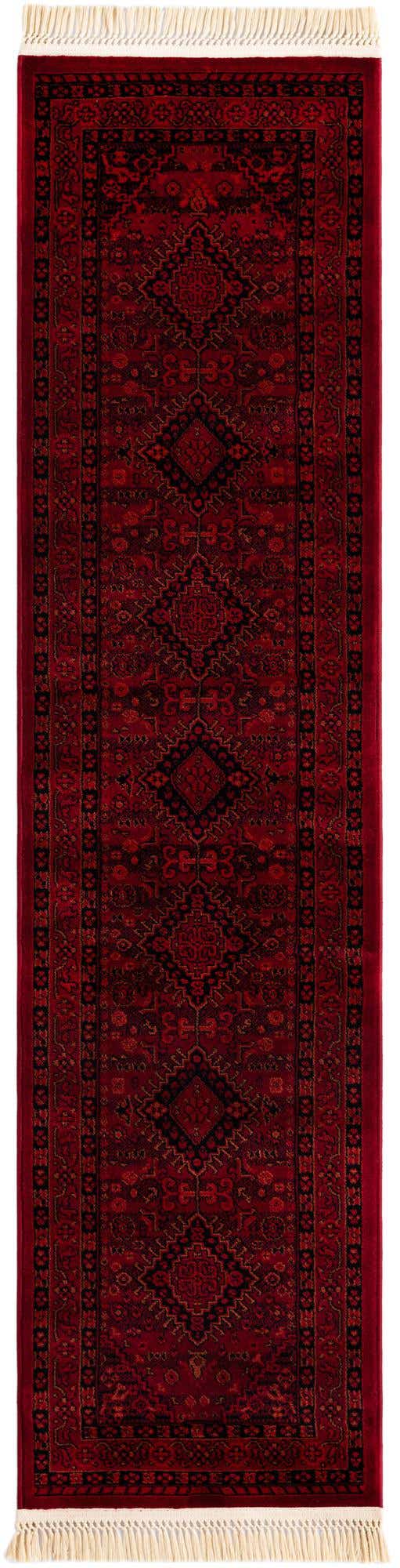 Red 2' x 8' Tekke Runner Area Rug Classic Traditional Vintage Design Carpet for Living Rooms, Dining, Bedrooms, Office Space for Sale at Rug Engine