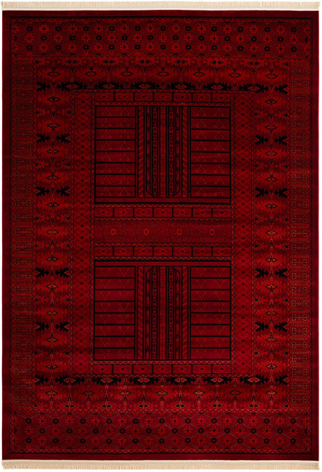 Red 10' x 14' 1 Tekke Rectangle Area Rug Classic Traditional Vintage Design Carpet for Living Rooms, Dining, Bedrooms, Office Space for Sale at Rug Engine