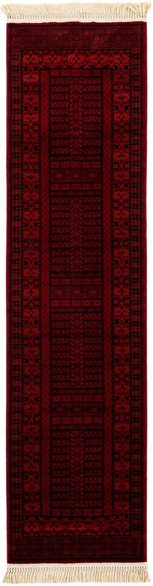 Red 2' x 8' Tekke Runner Area Rug Classic Traditional Vintage Design Carpet for Living Rooms, Dining, Bedrooms, Office Space for Sale at Rug Engine