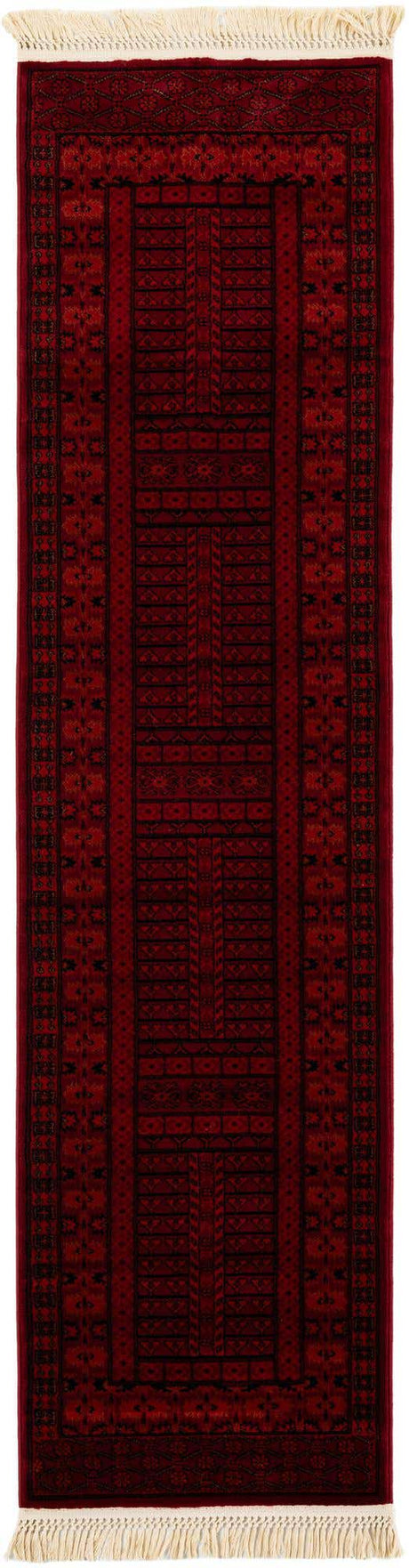 Red 2' x 8' Tekke Runner Area Rug Classic Traditional Vintage Design Carpet for Living Rooms, Dining, Bedrooms, Office Space for Sale at Rug Engine