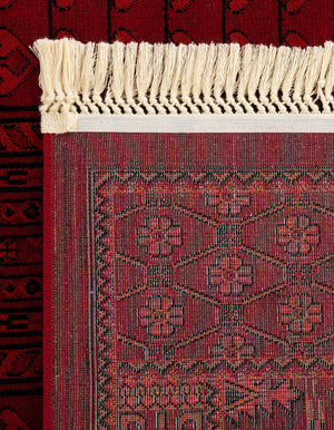 Red 5' 3 x 5' 3 Tekke Square Area Rug Classic Traditional Vintage Design Carpet for Living Rooms, Dining, Bedrooms, Office Space for Sale at Rug Engine