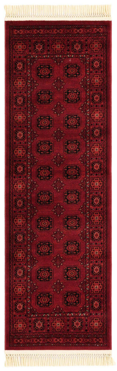 Red 2' x 6' 1 Tekke Runner Area Rug Classic Traditional Vintage Design Carpet for Living Rooms, Dining, Bedrooms, Office Space for Sale at Rug Engine