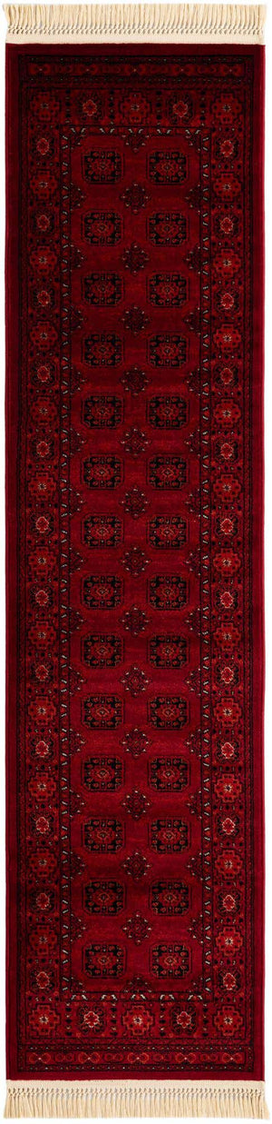 Red 2' x 8' Tekke Runner Area Rug Classic Traditional Vintage Design Carpet for Living Rooms, Dining, Bedrooms, Office Space for Sale at Rug Engine