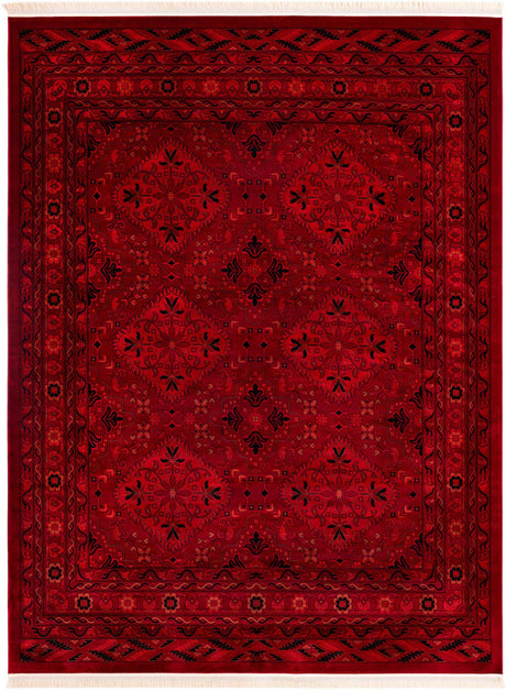 Red 10' x 13' 1 Tekke Rectangle Area Rug Classic Traditional Vintage Design Carpet for Living Rooms, Dining, Bedrooms, Office Space for Sale at Rug Engine