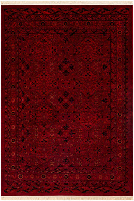 Red 10' x 14' 1 Tekke Rectangle Area Rug Classic Traditional Vintage Design Carpet for Living Rooms, Dining, Bedrooms, Office Space for Sale at Rug Engine
