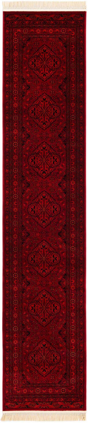 Red 2' 7 x 12' Tekke Runner Area Rug Classic Traditional Vintage Design Carpet for Living Rooms, Dining, Bedrooms, Office Space for Sale at Rug Engine