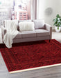 Red 10' x 10' Tekke Square Area Rug Classic Traditional Vintage Design Carpet for Living Rooms, Dining, Bedrooms, Office Space for Sale at Rug Engine
